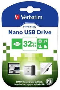USB flash disk Nano, 32GB, USB 2.0, 10/3MB/sec, VERBATIM